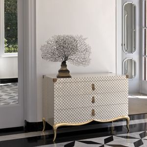 Stresa ST127, Classic chest of drawers, with Damier inlay