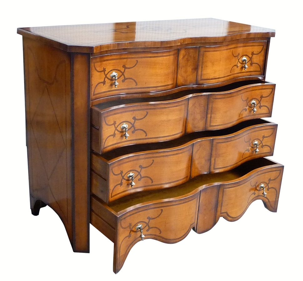 Van Gogh RA.0755.A, Louis XV cherry chest of drawers with four drawers