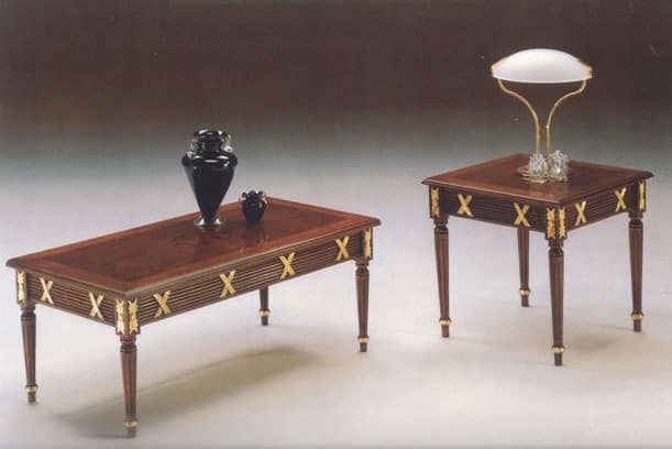 2825 RECTANGULAR COFFE TABLE, Classical carved wooden coffee table, finishing in gold leaf