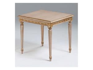 Art. 261/55, Wooden coffee table for classic living room, Louis XVI style