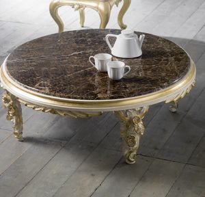 Art. 4083.099, Low table with floral carvings, classic style