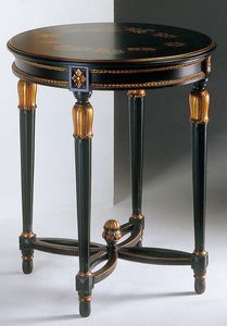 Art. 535/AN Anastasya, Carved coffee table, Louis XVI style, for living room