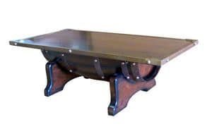Art. 625, Smoking table, brass edging, wooden top