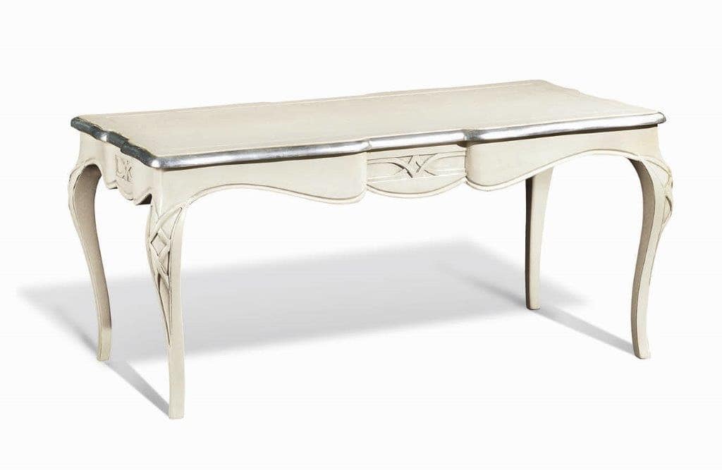 Art. 732, Classic rectangular table, with sinuous legs