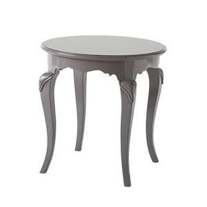 Art. AX512, Wooden coffee table, round top, in pastel colors