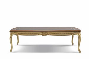 Coffee table 4998, Classic coffee table with inlaid top