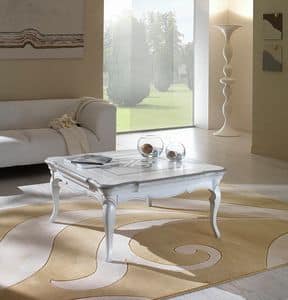 F 502, Lacquered coffee table in ash, with relief decoration