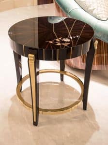 James Rotondo Ebano, Round table lamp, for classics living rooms
