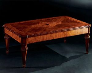 Maggiolini coffee table 798, Luxury classic coffee table in carved wood