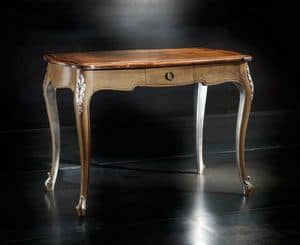 Museum Art. 82.850, Classic coffee table in walnut and oak, for ancient villas
