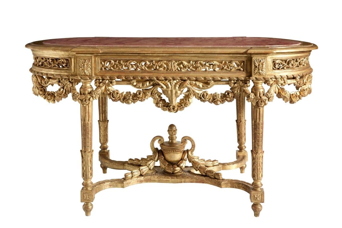 TABLE/CONSOLLE ART. TL 0013, Classical carved console table for entrances