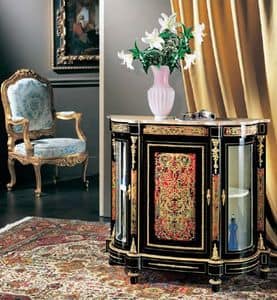 1020, Classic luxury console, with marble top and 3 doors
