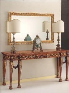 2790 CONSOLE, Consolle in carved wood, luxurious classic style