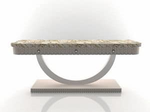 Ambra console, Console with marble top, classic style