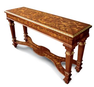 Art. 18, Console with precious floral inlays