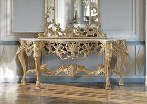 ART. 2949, Classic console with gold finish