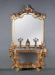 Art. B-2012, Hand-carved Console in Baroque style for entrance