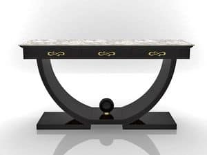 Asia console, Console with marble top, for prestigious hall