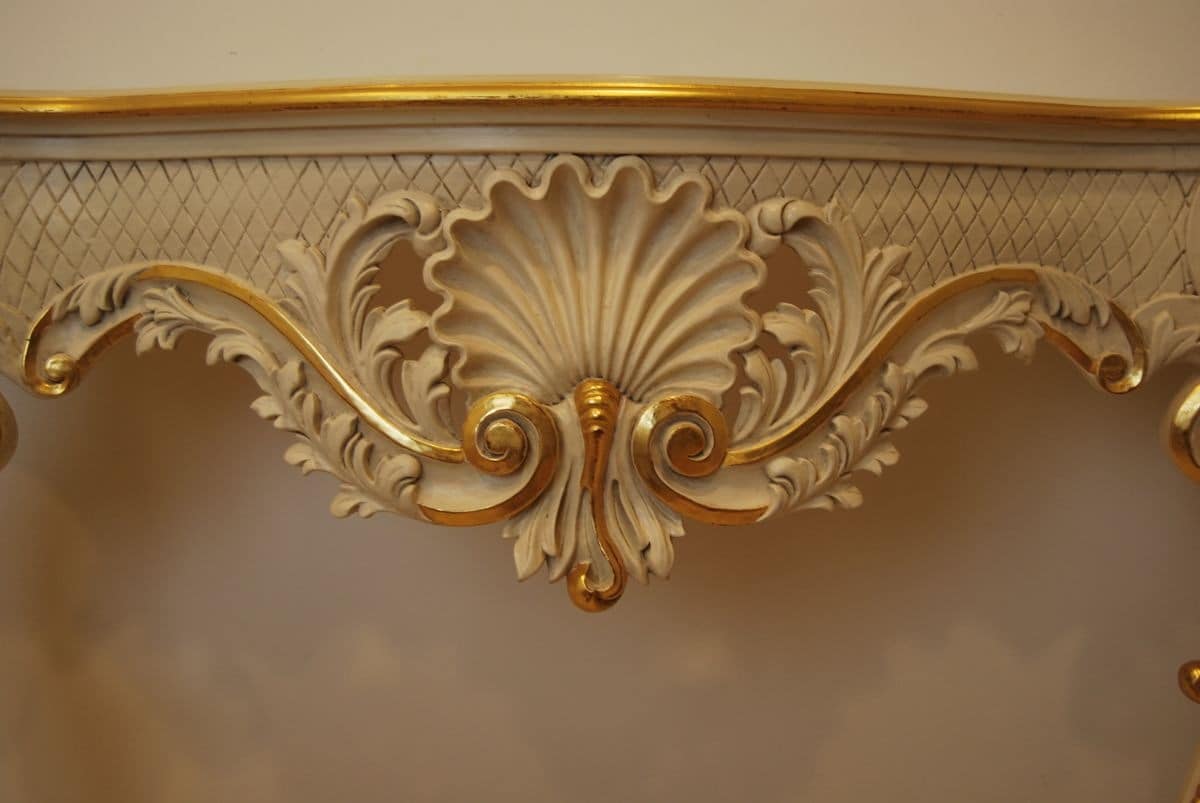 CONSOLE ART.CL 0018, Hand-carved console in classic luxury for entrances
