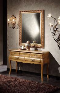 Doroty console, Wooden console table with drawers