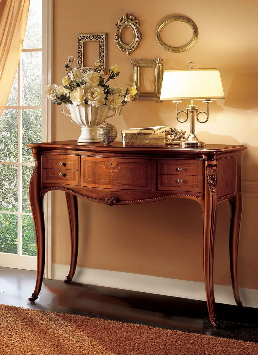 Wooden Console Ideal For Classic Luxury, Wooden Console Table Designs