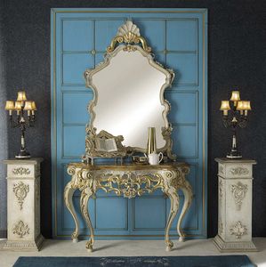 Ercole console, Luxurious console carved by hand