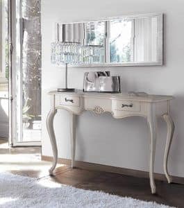 Firenze console, Classic console in lacquered wood, with 3 drawers