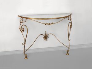 HF2016CO, Iron console with glass top
