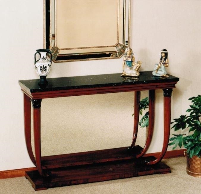 M 400, Empire style console table with wooden or marble top