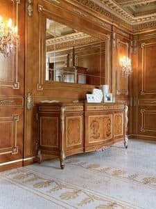 Art. 605, Classic carved walnut sideboard for luxurious stay rooms