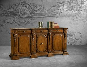 Art. 819 sideboard, Sideboard with handcrafted decorations
