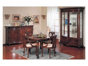 Art. 972 sideboard '700 Siciliano, Sideboard with luxury classic style, carved wood, for sitting room
