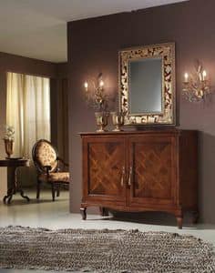Art. H011 SIDEBOARD, Sideboard with 2 inlaid doors, for dining rooms