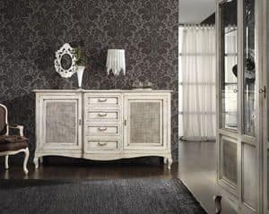 Art. H05 SIDEBOARD, Classic sideboard with 2 door in Vienna straw