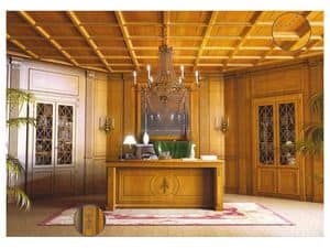 Boiserie Delfi 2, Wainscoting with coffered ceiling