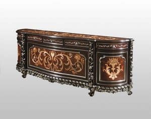 F981/B, Sideboard inlaid by hand, in classic luxurious style
