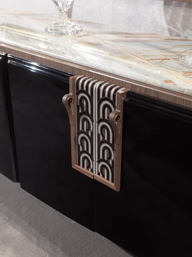 LEXINGTON AVENUE Sideboard, Luxury sideboard in inlaid wood