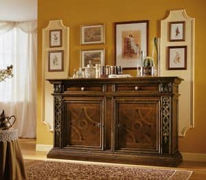 MEMORY Art. 920 / Sideboard, Sideboard inlaid and carved, in '500 Tuscan style
