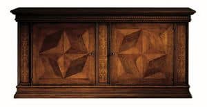 Scandicci ME.0450.B, Cupboard in walnut inlaid, for luxury hotels