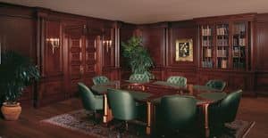 Boiserie imperial 1, Decorative wall panels in wood, for prestigious offices