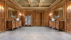 Fenice wainscoting, Classical carved paneling for luxury villas