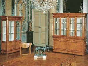 228, Luxury classic display cabinet, with 2 doors, in burr ash