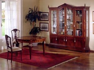 93 / Living room furniture with 4 doors, Display cabinet in classical luxury style, various finishes