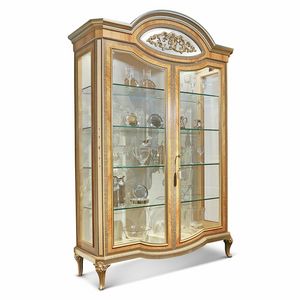 AGNES / display cabinet, Luxurious display cabinet, with inlaid details