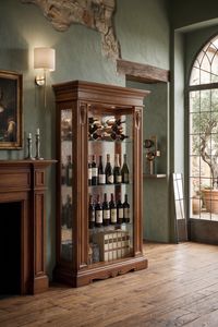 Art. 1463V2, Classic style showcase, with carved capitals