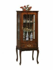 Art. 256 Provencal, Classic display cabinet with 1 drawer, handmade