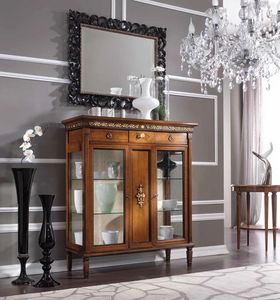 Barbara display cabinet, Low showcase in classic style