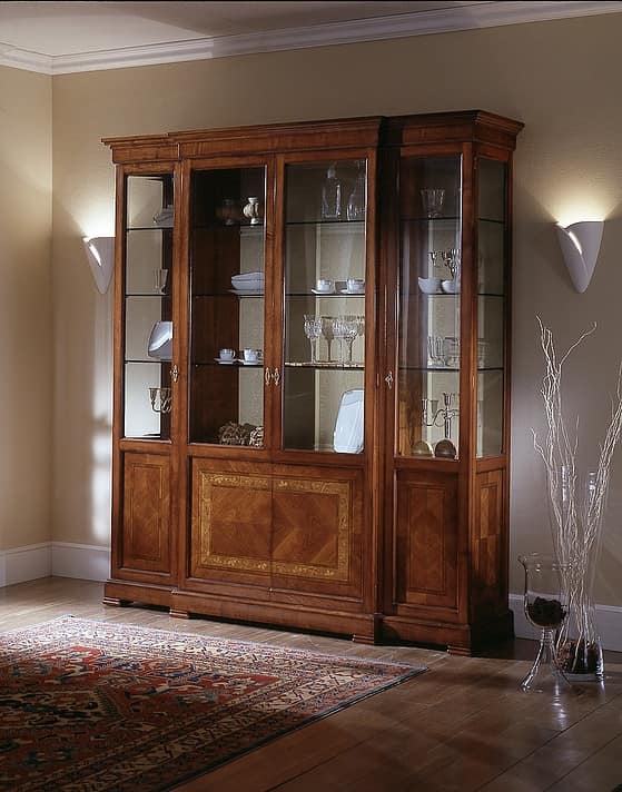 4 door clearance glass cabinet