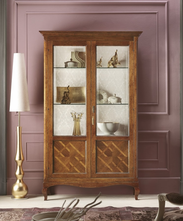 Floreale display cabinet, Traditional design showcase