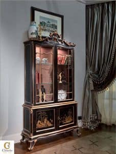 Olimpia, Hand-carved display cabinet for classic dining room
